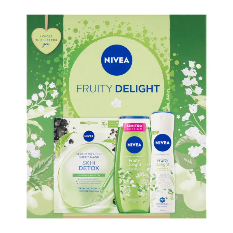 Nivea Box Fruity Delight 2024 dárková sada 3 ks