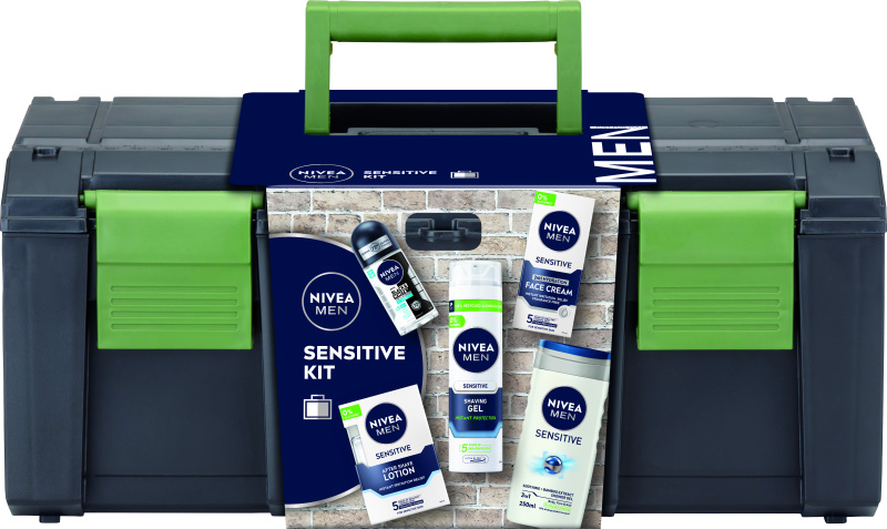 Nivea Men Box Sensitive Kit 2024 dárková sada pro muže 5 ks