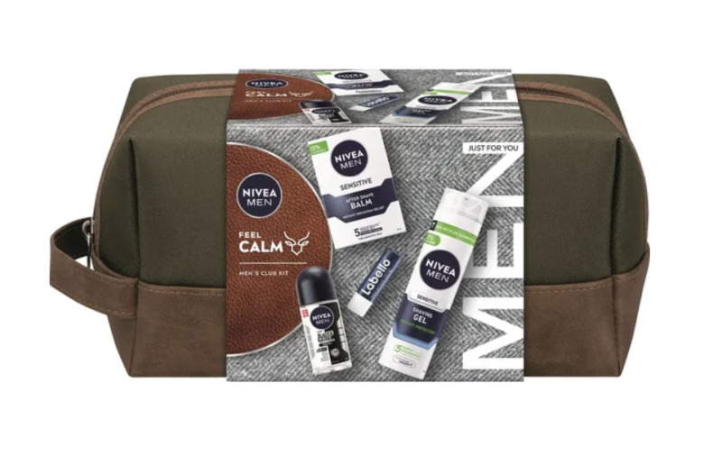 Nivea Men Bag Sensitive Feel Calm 2024 dárková sada pro muže 4 ks