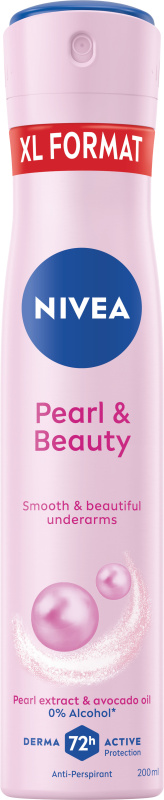 NIVEA Pearl & Beauty antiperspirant ve spreji 72h 200 ml