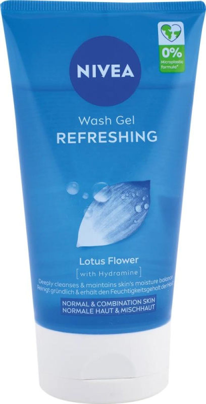 NIVEA Refreshing osvěžující čisticí gel pro normální až smíšenou pleť 150 ml