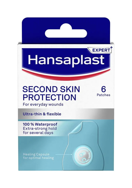 HANSAPLAST Second skin náplast hydrokoloidní 6 kusů