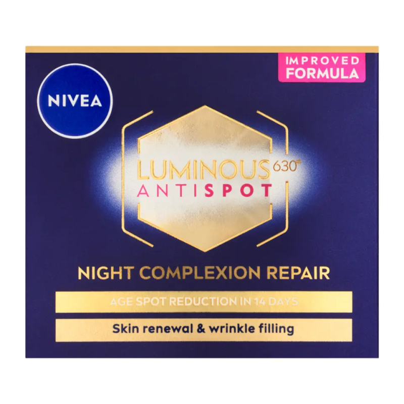 NIVEA Luminous noční krém proti pigmentovým skvrnám 50 ml