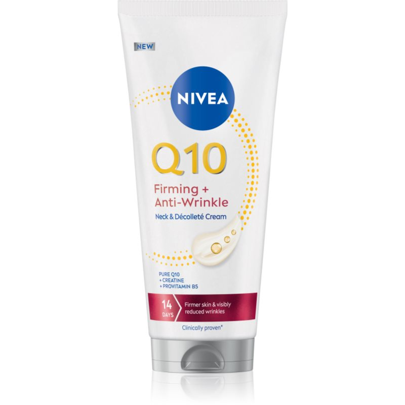 NIVEA Q10 Firming + Anti-Wrinkle zpevňující krém na krk a dekolt 200 ml