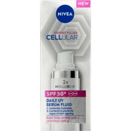 NIVEA Cellular Expert Filler denní sérum SPF 50+ 30 ml