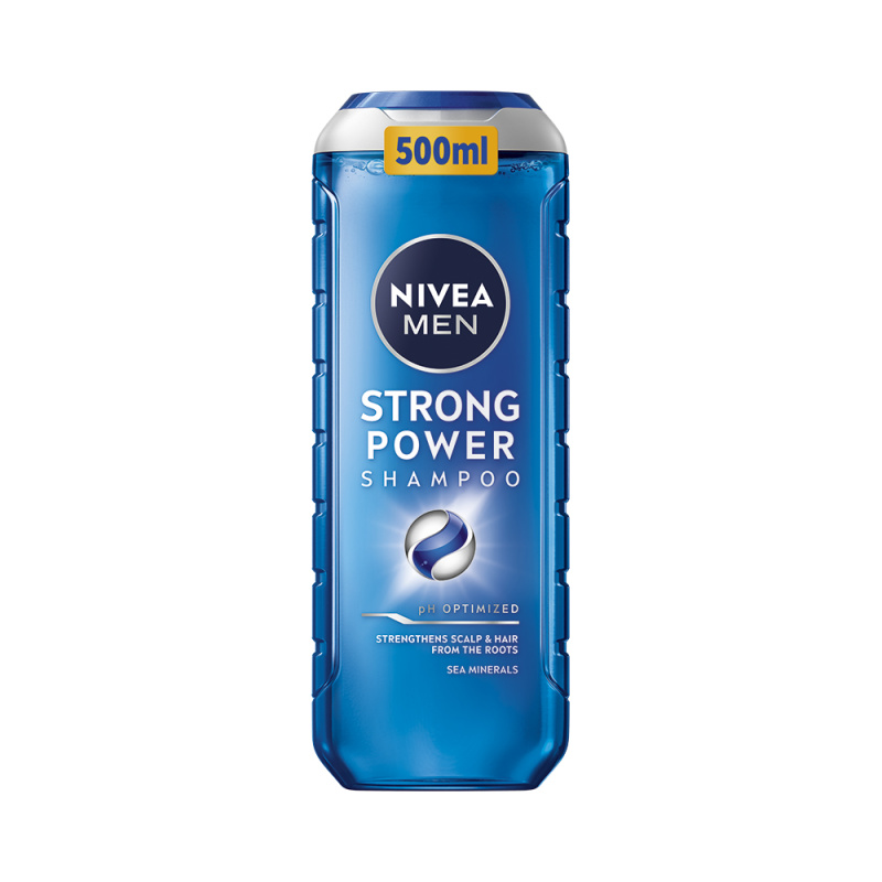 NIVEA MEN Strong Power šampon pro růst vlasů a posílení od kořínků 500 ml