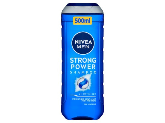 NIVEA MEN Strong Power šampon pro růst vlasů a posílení od kořínků 500 ml