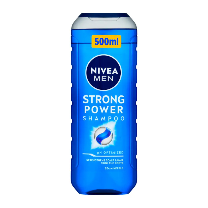 NIVEA MEN Strong Power šampon pro růst vlasů a posílení od kořínků 500 ml