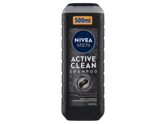 NIVEA MEN Active Clean hloubkově čisticí šampon s aktivním uhlím 500 ml