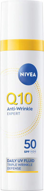 NIVEA Q10 Anti-Wrinkle ultra lehký fluid SPF 50 40 ml