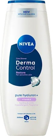 NIVEA Derma Control Restore hydratační sprchový gel s kyselinou hyaluronovou 500 ml