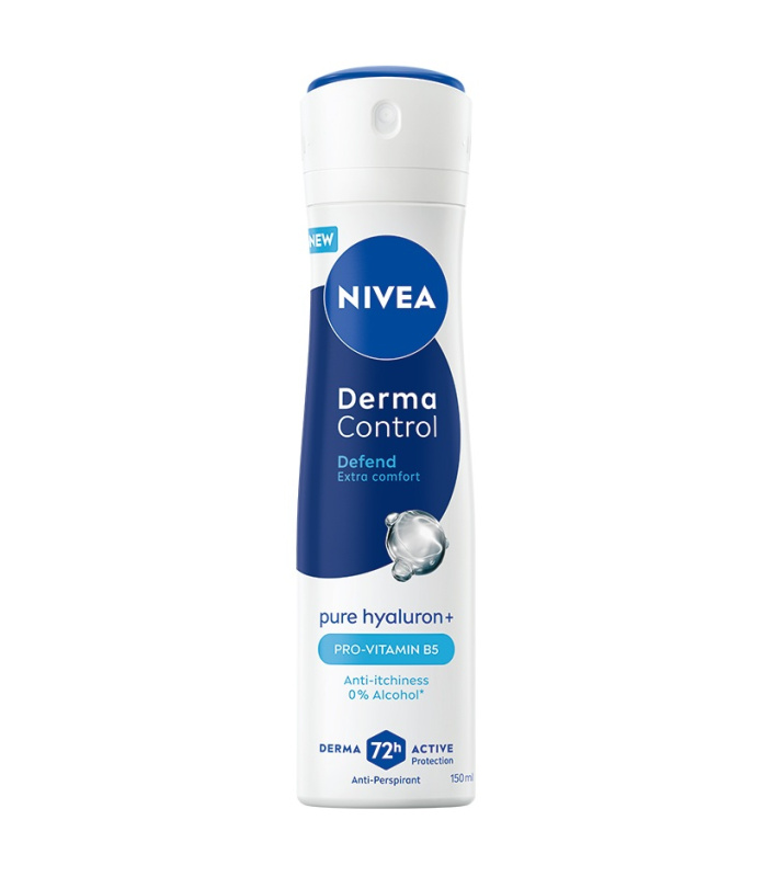 NIVEA Derma Control Defend antiperspirant ve spreji pro podrážděnou pokožku 150 ml
