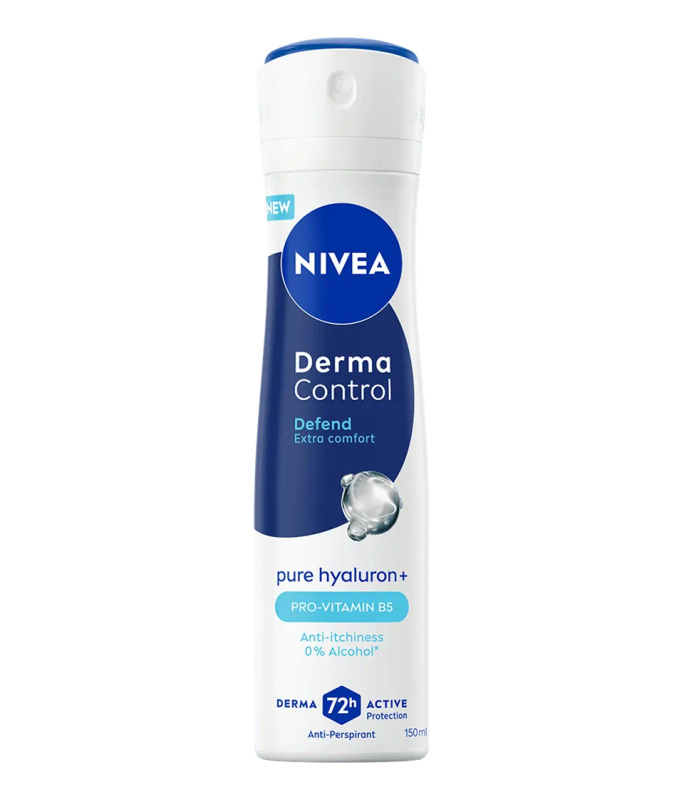NIVEA Derma Control Defend antiperspirant ve spreji pro podrážděnou pokožku 150 ml