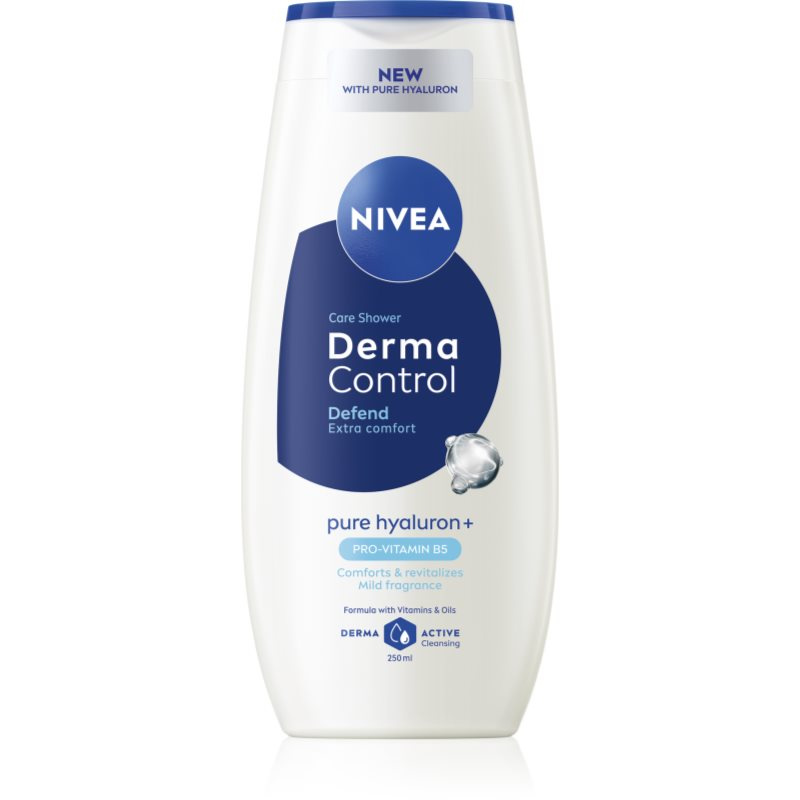 NIVEA Derma Control Defend pečující sprchový gel s kyselinou hyaluronovou 250 ml