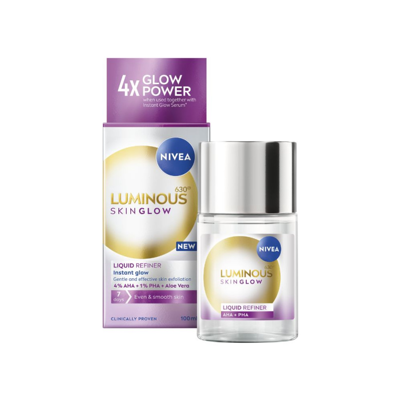 NIVEA Luminous 630 Skin Glow vyhlazující péče pro rozjasnění pleti 100 ml