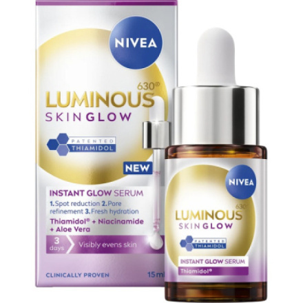 NIVEA Luminous 630 Skin Glow rozjasňující pleťové sérum 15 ml