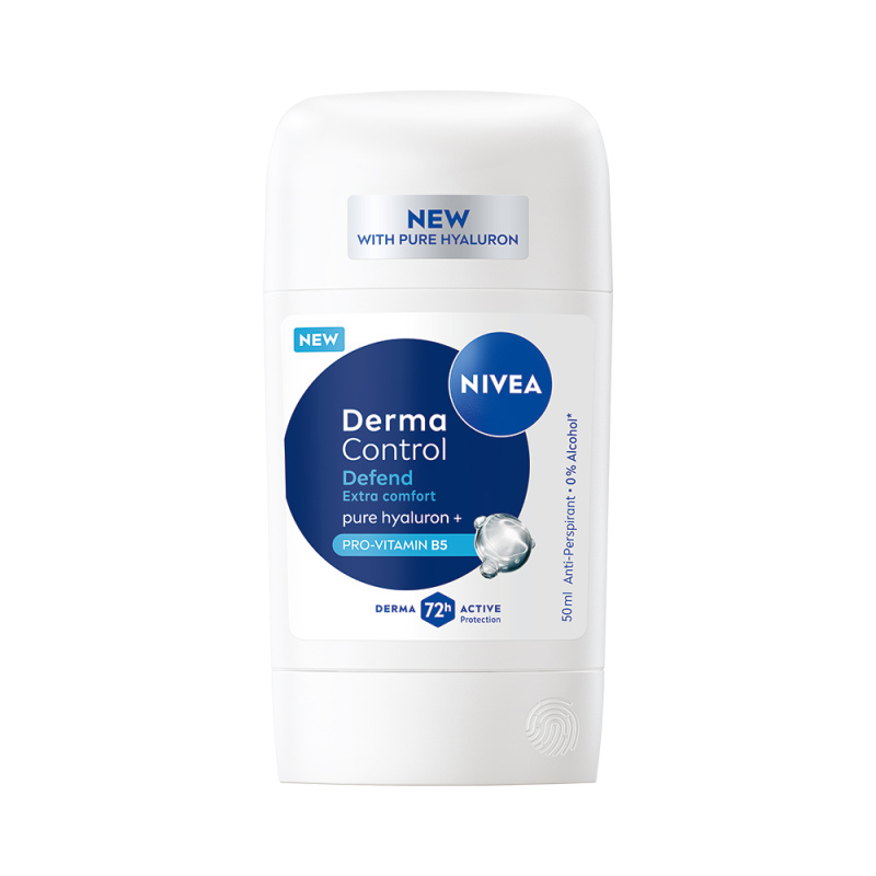 NIVEA Derma Control Defend tuhý antiperspirant pro podrážděnou pokožku 50 ml