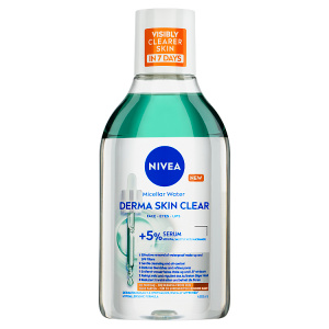 NIVEA Derma Skin Clear čisticí micelární voda proti nedokonalostem pleti 400 ml
