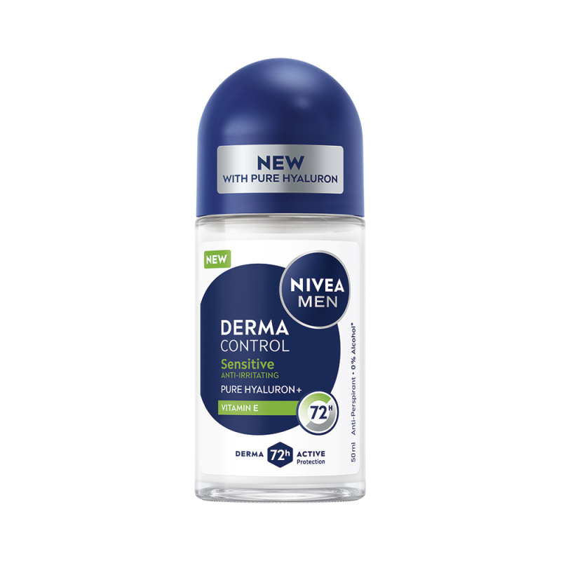 NIVEA MEN Derma Control Sensitive kuličkový antiperspirant pro citlivou pokožku 50 ml