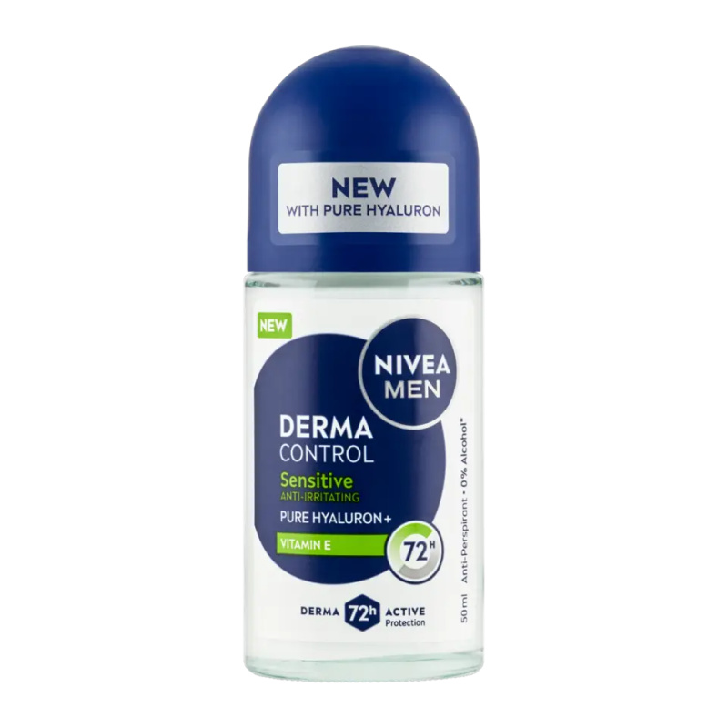 NIVEA MEN Derma Control Sensitive kuličkový antiperspirant pro citlivou pokožku 50 ml