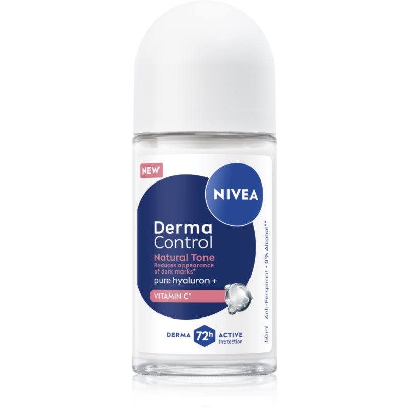 NIVEA Derma Control Natural Tone kuličkový antiperspirant proti tmavým skvrnám 50 ml