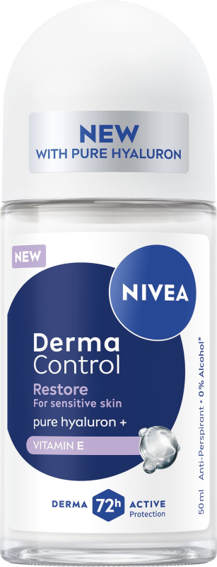 NIVEA Derma Control Restore kuličkový antiperspirant 72h 50 ml