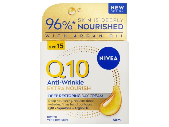 NIVEA Q10 Power výživný denní krém proti vráskám 50 ml