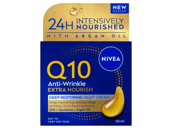 NIVEA Q10 Power výživný noční krém proti vráskám 50 ml