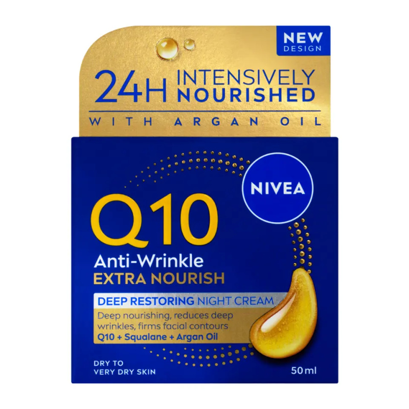 NIVEA Q10 Power výživný noční krém proti vráskám 50 ml