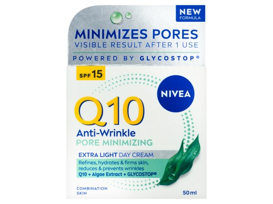 Nivea Denní krém SPF 15 Q10 Anti-Wrinkle Pore Minimizing (Day Care) 50 ml