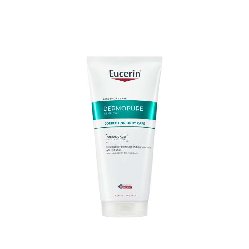 Eucerin DermoPure Clinical Correcting Body Care tělový krém proti nedokonalostem aknózní pleti 200 ml