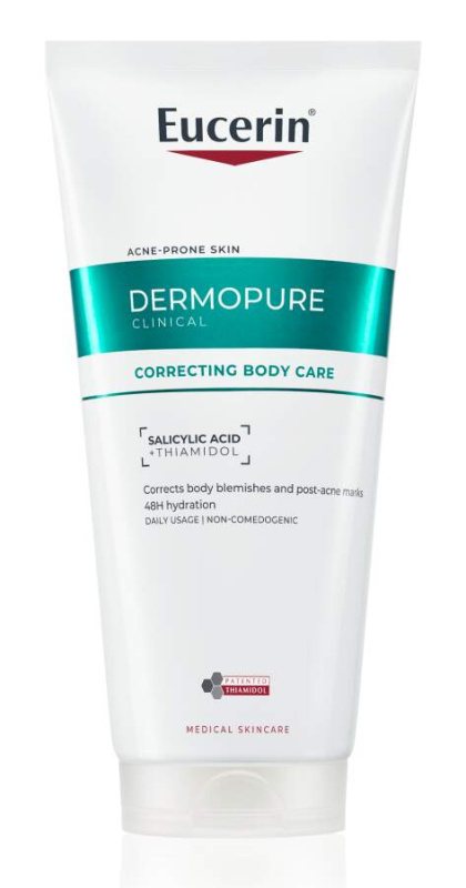 Eucerin DermoPure Clinical Correcting Body Care tělový krém proti nedokonalostem aknózní pleti 200 ml
