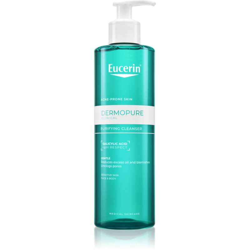 Eucerin DermoPure Clinical Purifying Cleanser hloubkově čisticí gel pro mastnou pleť se sklonem k akné 400 ml