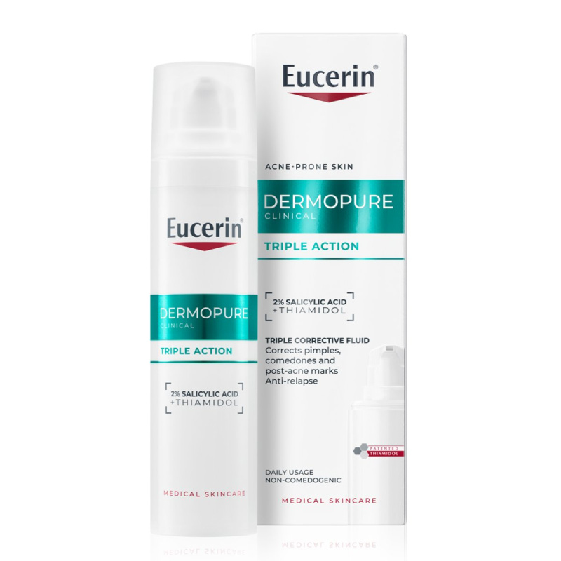 Eucerin DermoPure CLINICAL fluid s trojitým účinkem 40ml