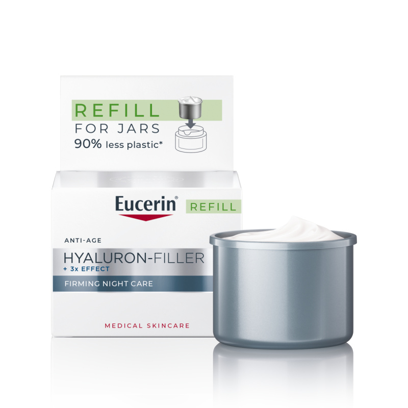 EUCERIN HYALURON-FILLER+3xEFFECT noč.kr.refill50ml