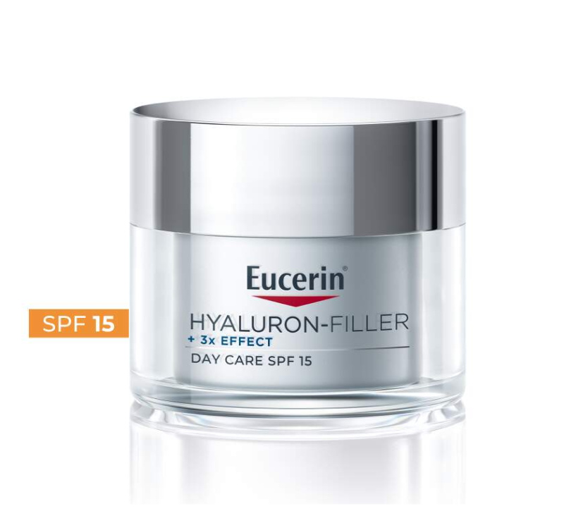 Eucerin Hyaluron-Filler + 3x Effect SPF 15 denní krém pro suchou pleť 50 ml