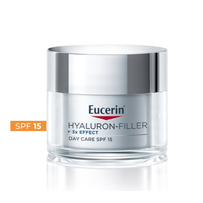 Eucerin Hyaluron-Filler + 3x Effect SPF 15 denní krém pro suchou pleť 50 ml
