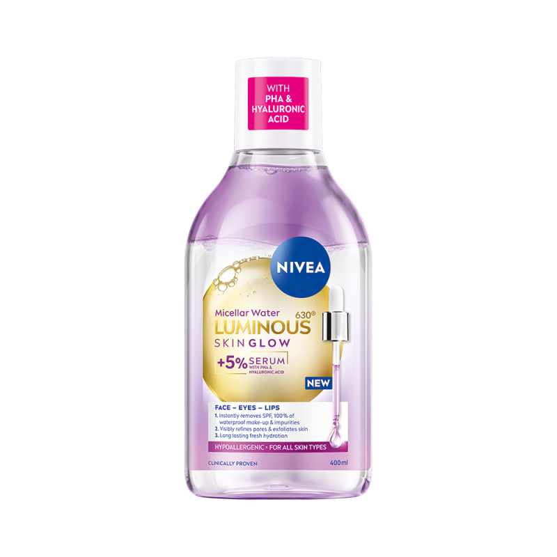 NIVEA Micellar Skin Glow čisticí micelární voda pro rozjasnění pleti 400 ml