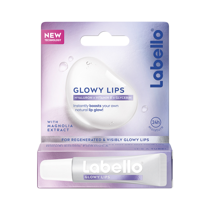 Labello Glowy Lips hydratační balzám na rty s kyselinou hyaluronovou 10 ml