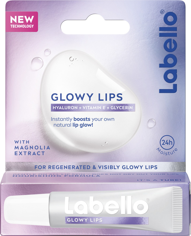 Labello Glowy Lips hydratační balzám na rty s kyselinou hyaluronovou 10 ml