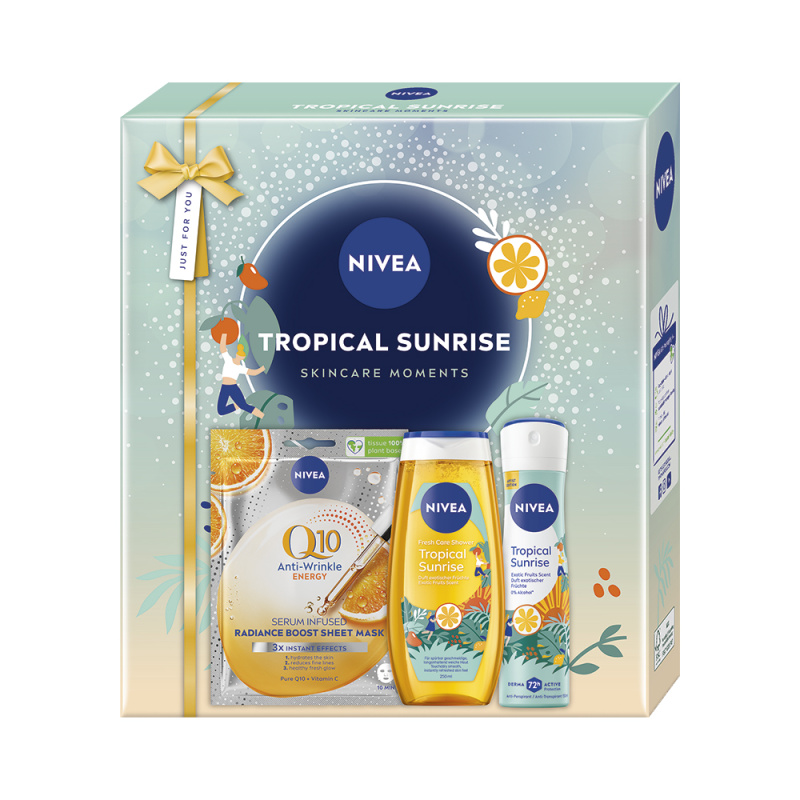 NIVEA Tropical Sunrise dárková sada na tělo a obličej