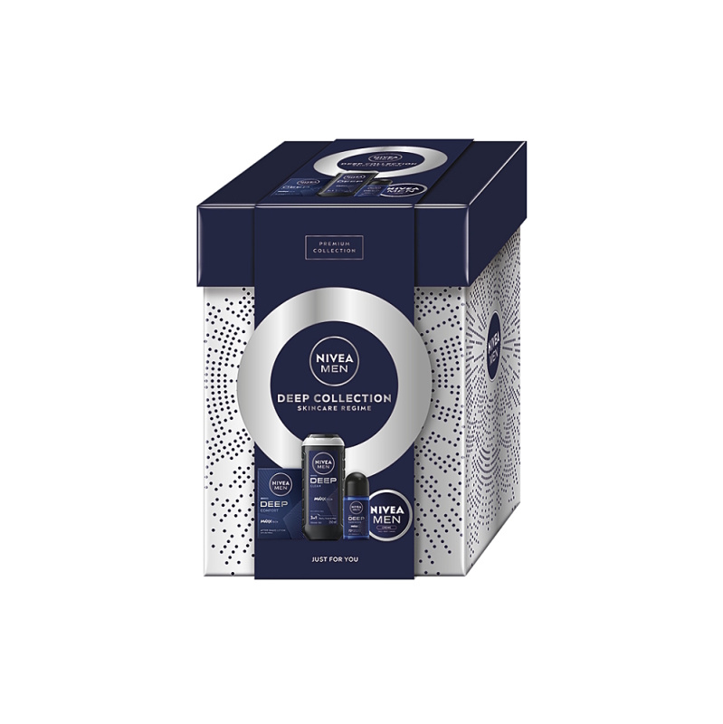 NIVEA MEN Deep Collection dárková sada na tělo a obličej