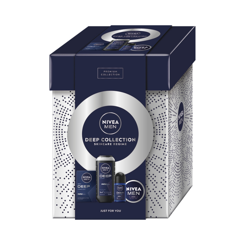NIVEA MEN Deep Collection dárková sada na tělo a obličej