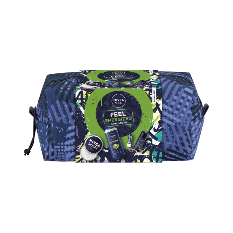NIVEA MEN Feel Energized dárková sada na tělo a obličej