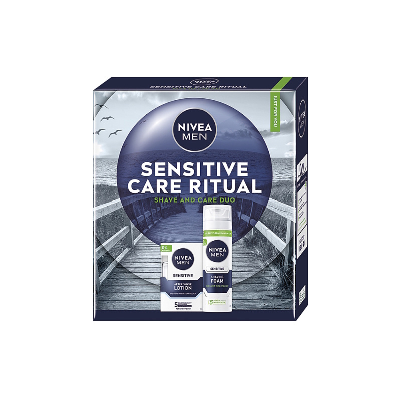 NIVEA MEN Sensitive Care Ritual dárková sada na holení