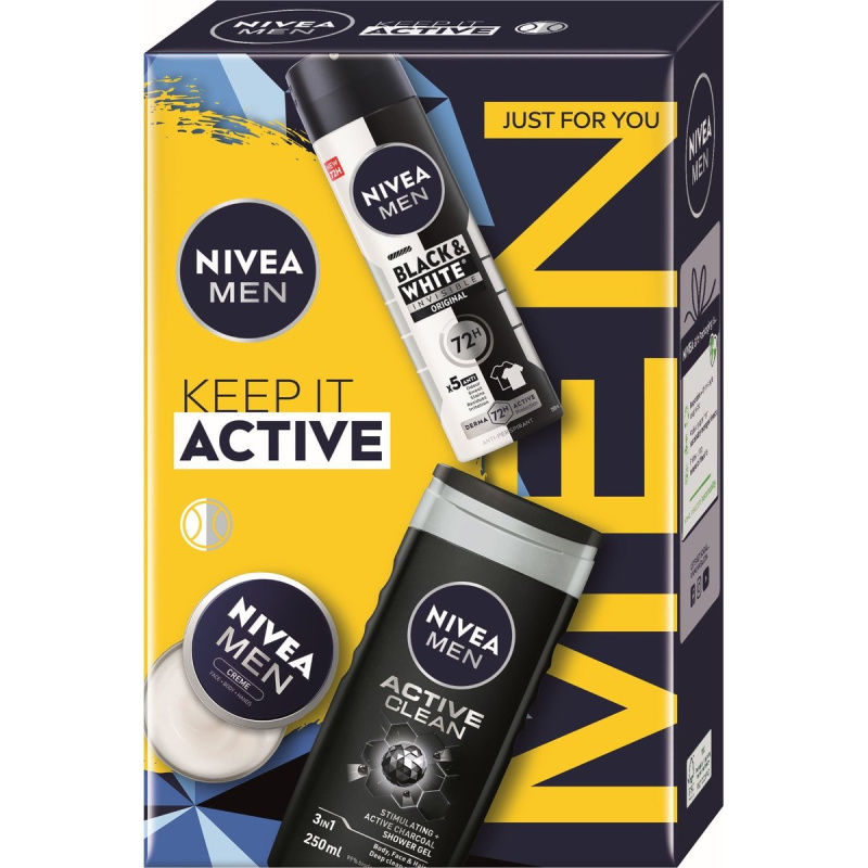 NIVEA MEN Active Comfort dárková sada na tělo