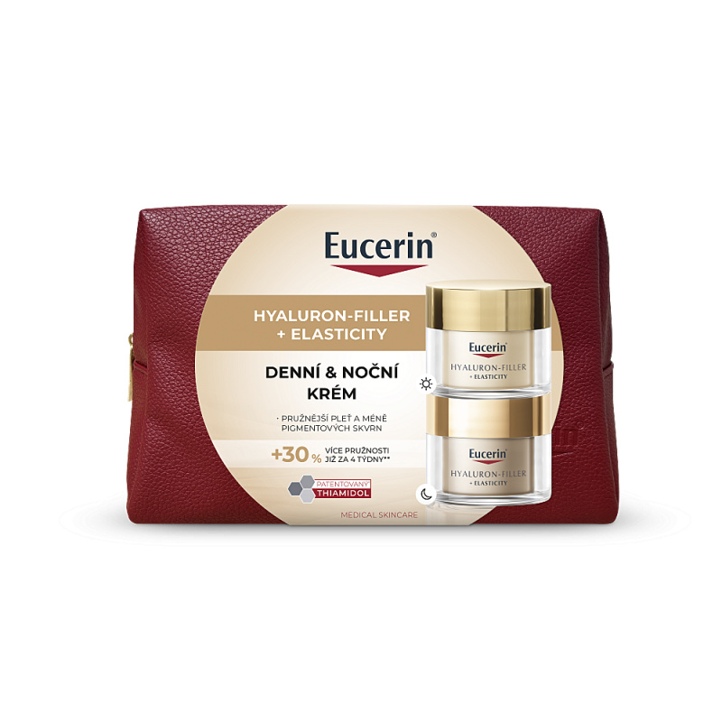 Eucerin Hyaluron-Filler + Elasticity vánoční kazeta 2x50 ml