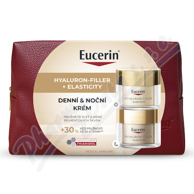 Eucerin Hyaluron-Filler + Elasticity vánoční kazeta 2x50 ml