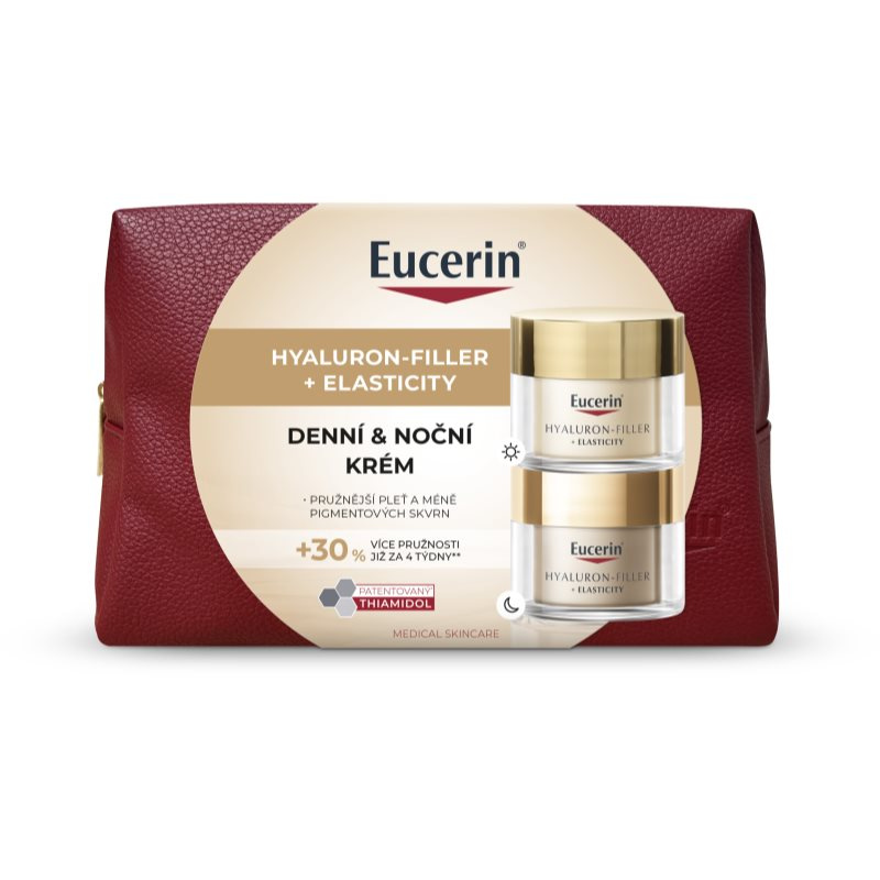 Eucerin Hyaluron-Filler + Elasticity vánoční kazeta 2x50 ml