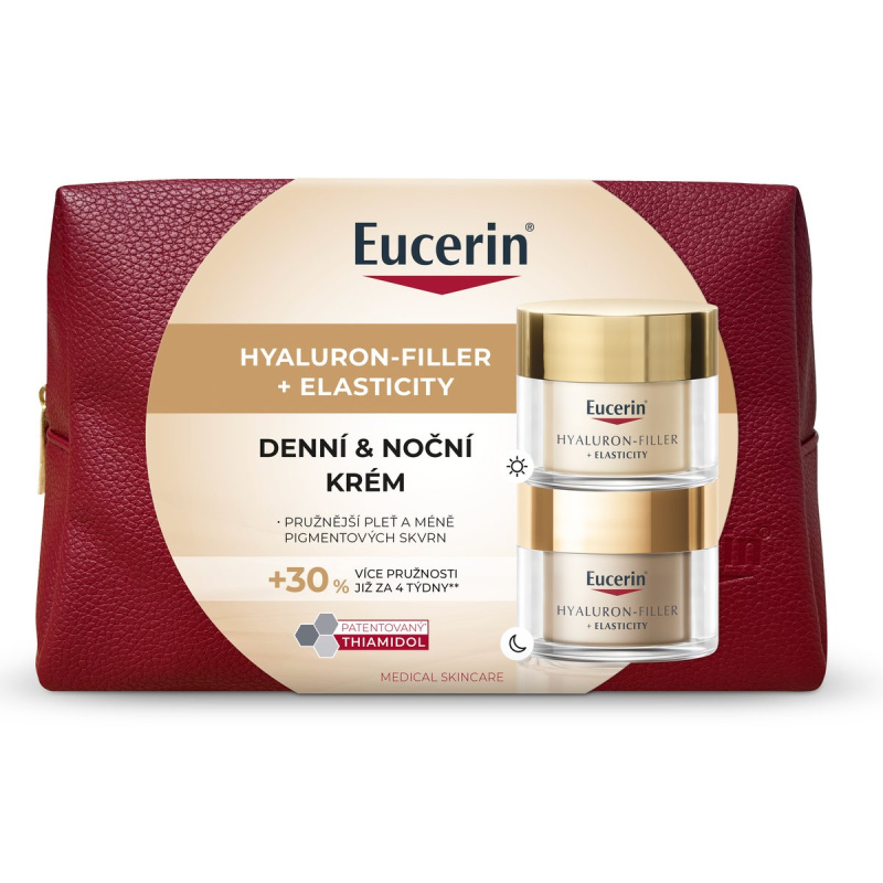 Eucerin Hyaluron-Filler + Elasticity vánoční kazeta 2x50 ml